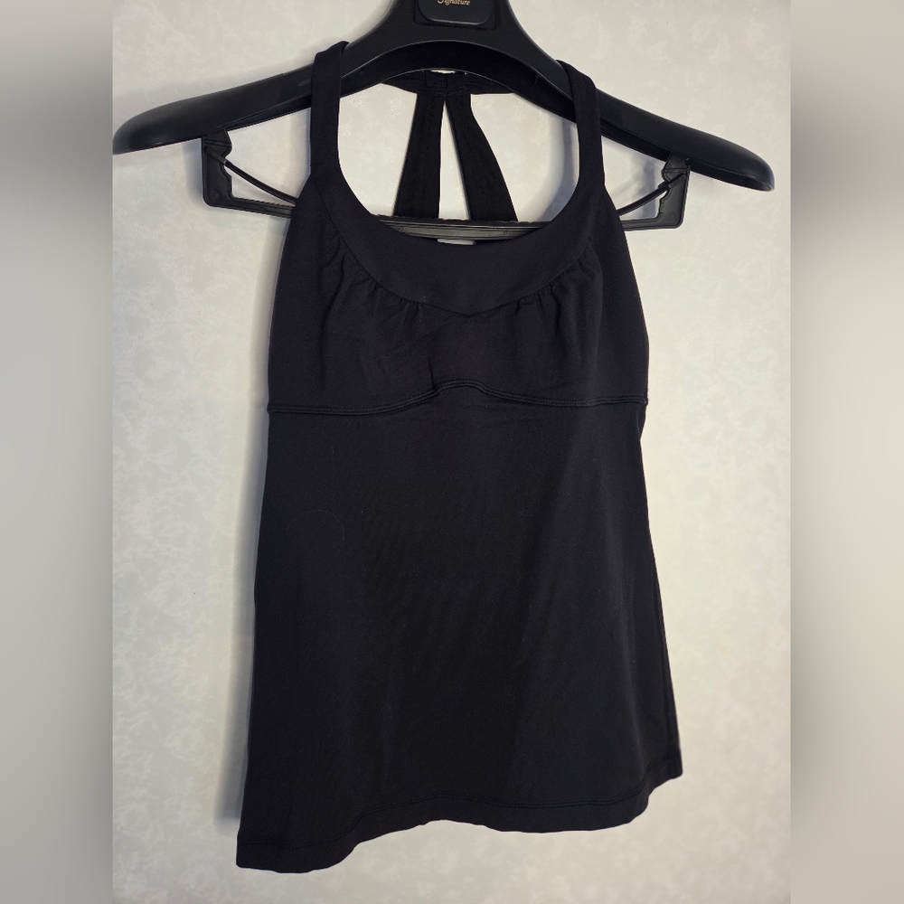 Lululemon Sports Tank Top Women's Black Halter Back XS
